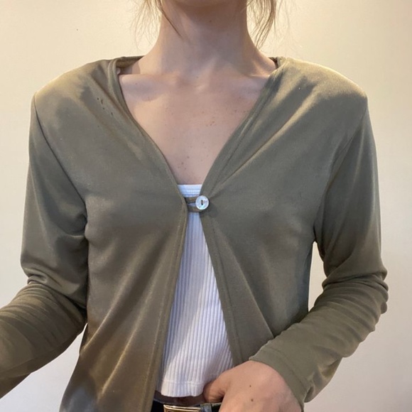 Vintage single button cardigan - Picture 1 of 5